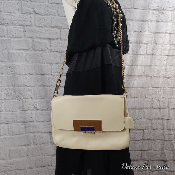 Anya Hindmarch Jackson Bag Cream Leather Buckle - Picture 2 of 8